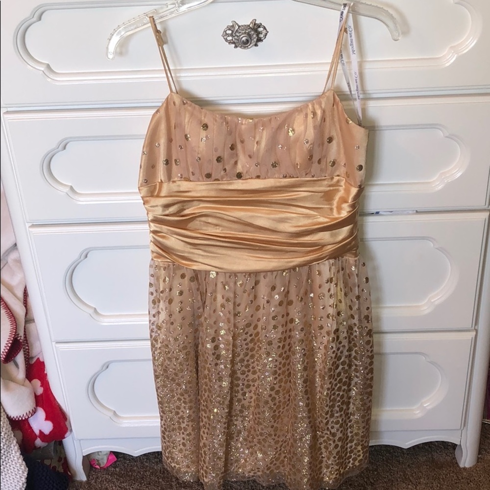 Gold sparkly dress